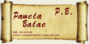 Pamela Balać vizit kartica